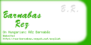 barnabas rez business card