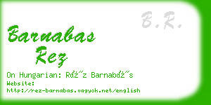 barnabas rez business card